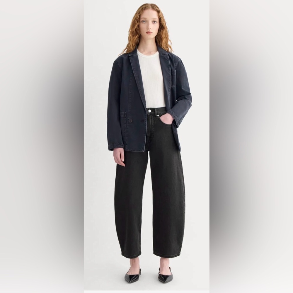 Everlane High-Rise curve barrel jeans - Black
